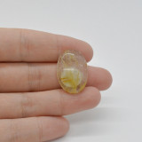 Cabochon cuart rutilat 25x18x6mm c68