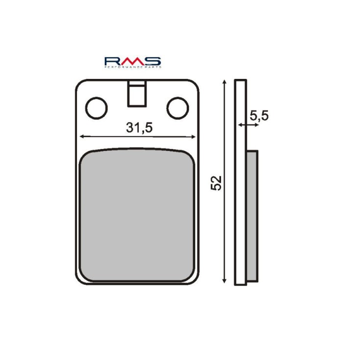 MBS Placute frana Malaguti Crosser CR1/F10/F12 50 94-98 MCB564, Cod Produs: 225100030RM