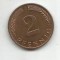 No(3) moneda- Germania DDR- 2 Pfennig 1995 G