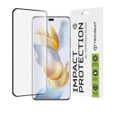 Cumpara ieftin Folie sticla securizata Honor 90 Pro Techsuit 111D Negru Curbata