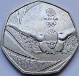 50 pence 2016 Marea Britanie, Team GB Olympics, km#1375