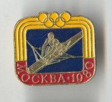 Insigna Olimpica a XXII Olimpiada Moscova Rusia 1980 - SPORT - CANOE