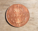 AUSTRIA 1 KREUZER 1816 B / UNC