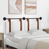 vidaXL Cap de pat suspendat Pe perete Alb 140 x 40 cm Lemn compozit 42031462