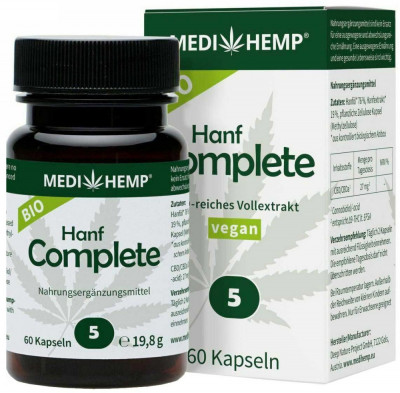 Hemp Complete cu CBD 5% Eco 60 capsule Medihemp foto