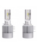 Set 2 leduri H15 ALL IN ONE pentru far auto 50W, 2500 Lumeni, 12V - H15F