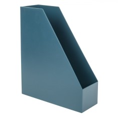 Suport Dosare Plastic, Organizator Birou, Culoare Petrol, Dimensiuni 26.5x9.6x32cm