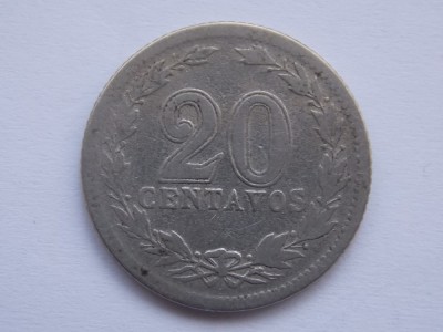 20 CENTAVOS 1921 ARGENTINA foto