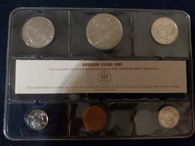 Seria completata monede - Sweden 1983 foto