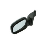 Oglinda exterioara Opel Corsa C 07.2000-10.2010 partea stanga View Max crom asferica carcasa neagra reglare electrica cu incalzire