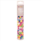 Set 200 margele creative playbox, inimioare, flori, stele si fluturi, multicolore