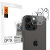 Folie de protectie Camera spate Spigen Optik pentru Apple iPhone 16 Pro Max / 16 Pro / 15 Pro Max / 15 Pro, Sticla Securizata, Full Glue, Set 2 bucati