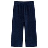 Pantaloni de copii din velur, bleumarin, 92