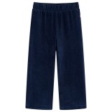 Pantaloni de copii din velur, bleumarin, 92, vidaXL