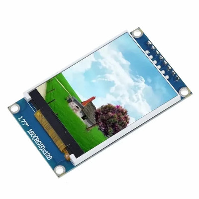 Display TFT LCD 1.77 inch color rezolutie 128*160 Arduino UNO R3, SPI cu 8 pini foto