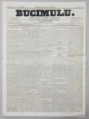 BUCIMULU - DIARIU POLITICU LITTERARIU SI COMMERCIALU , PROPRIETAR CEZAR BOLLIAC , ANUL II , NR. 216 , JOI 9 / 21 APRILIE 1864 foto