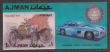 AJMAN 1972 TRANSPORT AUTOMOBILE ( colita nedantelata 3D ) MNH, Nestampilat