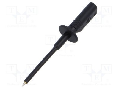 Terminal măsurare HIRSCHMANN 10A 1kV v&amp;acirc;rf 1,4mm negru foto