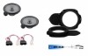 Pachet Boxe Auto Hertz Uno K165, 2 Cai, 165mm, 300W, Compatibil VW Passat B6 Fata cu Inele Centrare si Adaptor