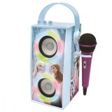 Boxa portabila cu microfon si efecte de lumini, Lexibook, Frozen