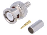 Conector BNC tată drept 50&Omega;, crimpat, 4GHz - NINIGI BNC-104