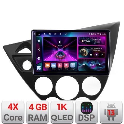 Navigatie Ford Focus 1 1998-2004 Android radio gps internet 4+64 InCell Display 1K kit-focus1+EDT-E209-RK CarStore Technology