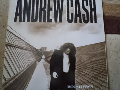 andrew cash boomtown 1989 album disc vinyl lp muzica pop rock island germany VG+ foto