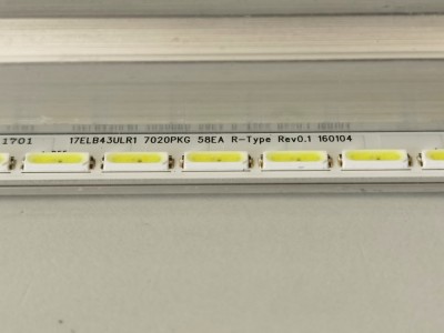 Barete LED 17ELB43ULR1 7020PKG 58EA pe suport aluminiu Ecran VES430UNEL-2D-U01 foto