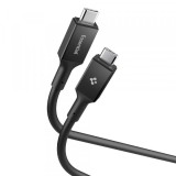 Cablu Date si Incarcare USB-C - USB-C Spigen EB24015CC, 240W, 1.5m, Negru ACA10423