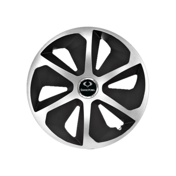 Set 4 capace roti Roco Gri-Negru R16 Compatibil Cu SsangYong