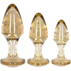 Set dildo Glittering Auriu
