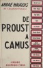 De Proust A Camus - Andre Maurois , E869