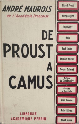 De Proust A Camus - Andre Maurois , E869 foto
