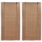 Jaluzele din bambus tip rulou, 2 buc., maro, 120 x 220 cm