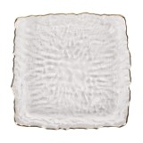 Farfurie patrata 2FXP625-CGR, sticla, transparent, 16 x 16 cm