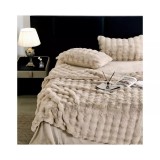 Cumpara ieftin Lenjerie Cocolino Cu Blanita de Iepure Pentru Pat Dublu, 6 piese,Bej - JO714