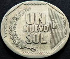 Moneda exotica 1 NUEVO SOL - PERU, anul 2009 * Cod 4495