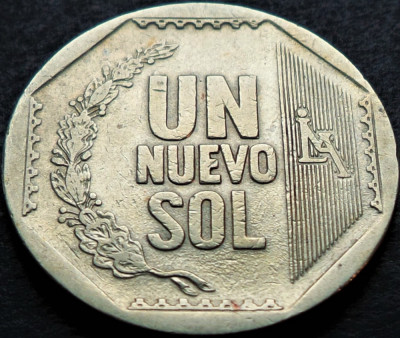Moneda exotica 1 NUEVO SOL - PERU, anul 2009 * Cod 4495 foto