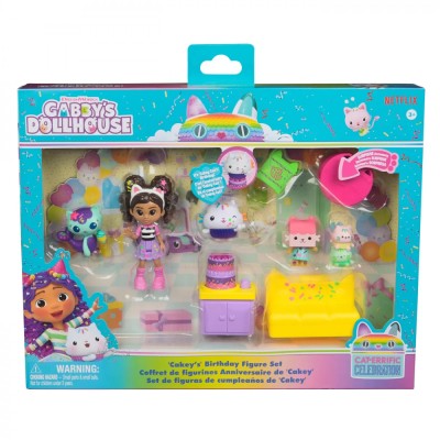 Gabbys Dollhouse Set Figurine Pentru Ziua De Nastere A Lui Cakey foto