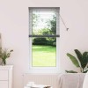 Jaluzea pentru Fereastră Gri &icirc;nchis 80 x 130 cm Aluminiu