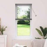 Jaluzea pentru Fereastră Gri &icirc;nchis 60 x 130 cm Aluminiu