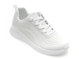 Cumpara ieftin Pantofi sport SKECHERS albi, BOBS BUNO, din piele ecologica
