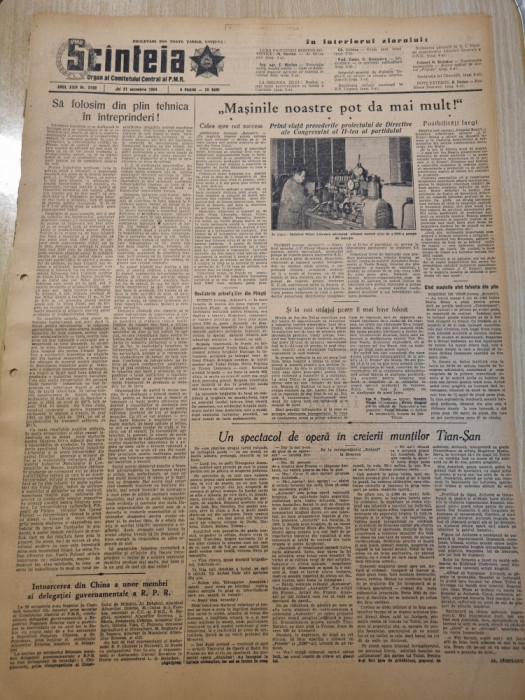 scanteia 21 octombrie 1954-art.pitesti,aninoasa,ploiesti,resita,rosiorii de vede