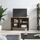 Comodă TV, stejar fumuriu, 69,5x30x50 cm, lemn compozit, vidaXL