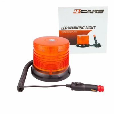 Girofar stroboscopic galben cu magnet 100 Led 12/24V Garage AutoRide foto
