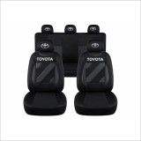 Set Huse Scaune Universale Nero Negru Personalizate cu Toyota