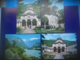 HOPCT LOT 4066 - 4 CARTI POSTALE-MANASTIREA COZIA -JUD VALCEA-NECIRCULATE, Necirculata, Printata