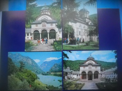 HOPCT LOT 4066 - 4 CARTI POSTALE-MANASTIREA COZIA -JUD VALCEA-NECIRCULATE foto