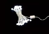 Ghirlanda luminoasa cu sfere albe 30 LED lumina rece WELL