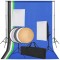 vidaXL Kit studio foto: 5 fundaluri colorate și 2 softbox-uri 190207